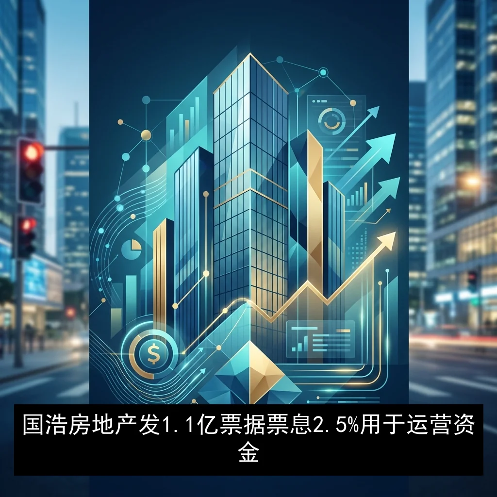 国浩房地产发1.1亿票据 票息2.5%用于运营资金
