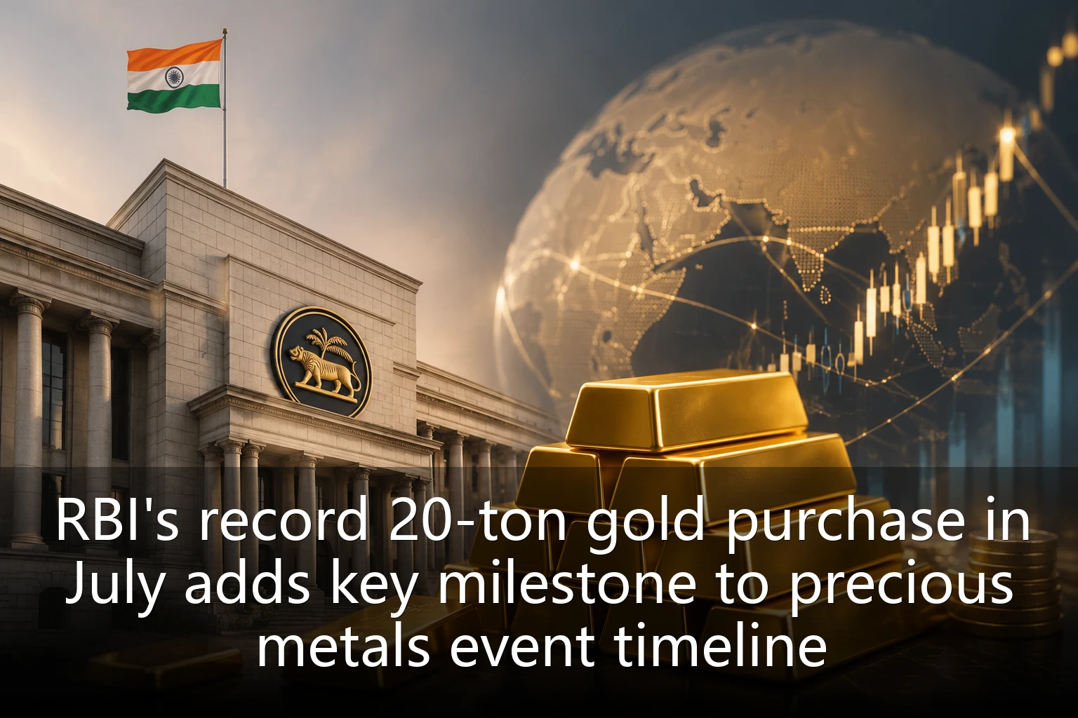 RBI's record 20-ton gold purchase in July adds key milestone to precious metals event timeline