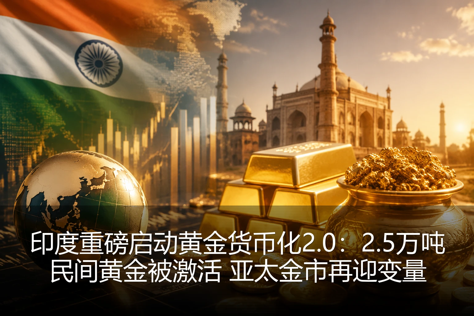 印度重磅启动黄金货币化2.0：2.5万吨民间黄金被激活 亚太金市再迎变量