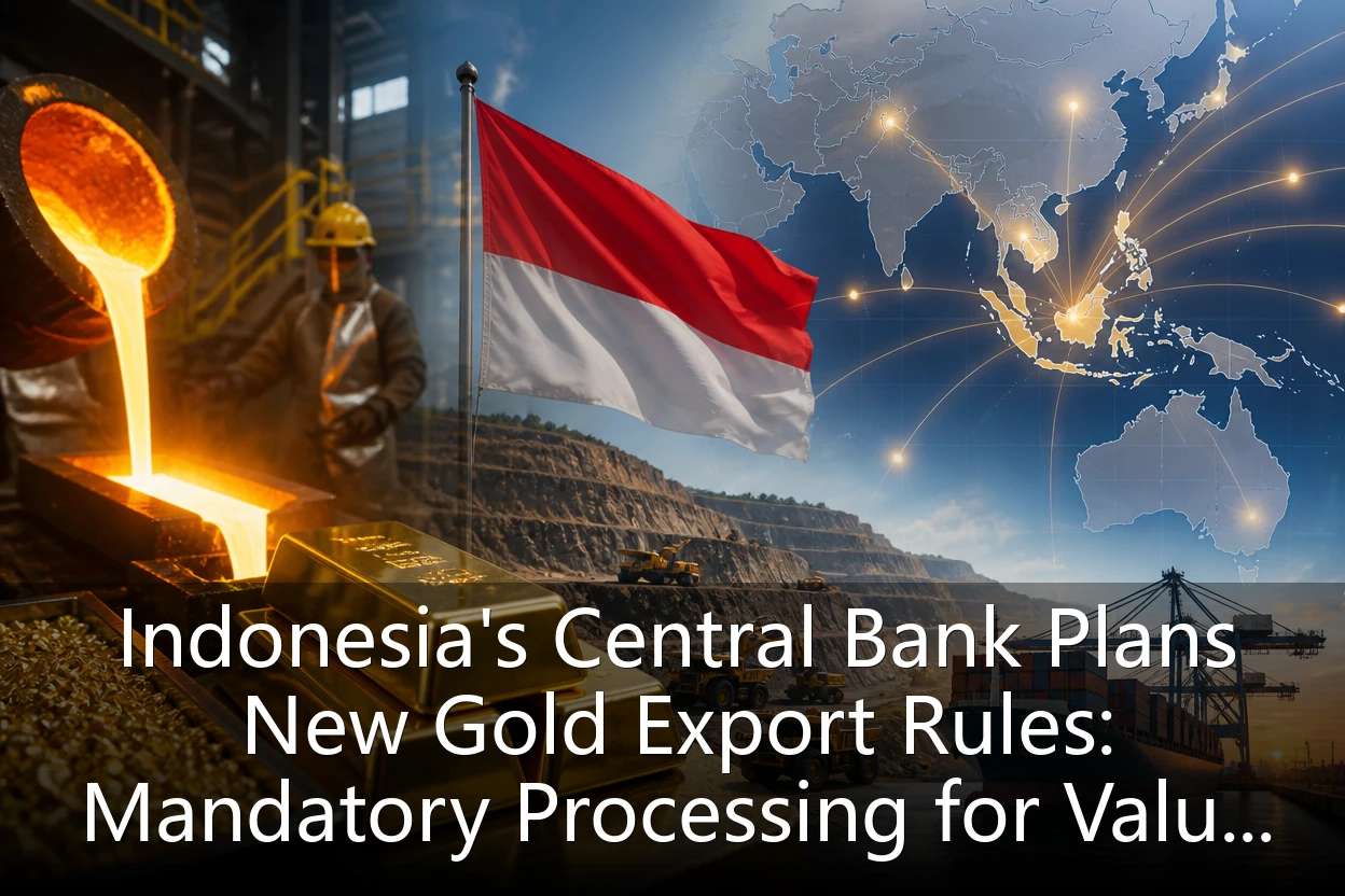 Indonesia's Central Bank Plans New Gold Export Rules: Mandatory Processing for Value Addition to Reshape Asia-Pacific Gold Supply Chain
