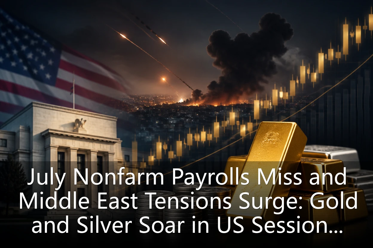 July Nonfarm Payrolls Miss and Middle East Tensions Surge: Gold and Silver Soar in US Session, Gold Nears $2,700