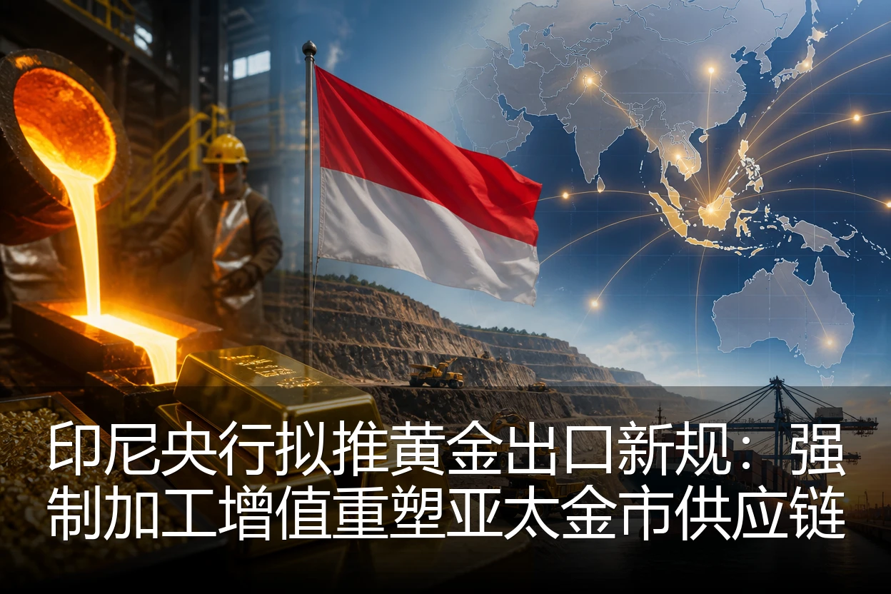 印尼央行拟推黄金出口新规：强制加工增值重塑亚太金市供应链