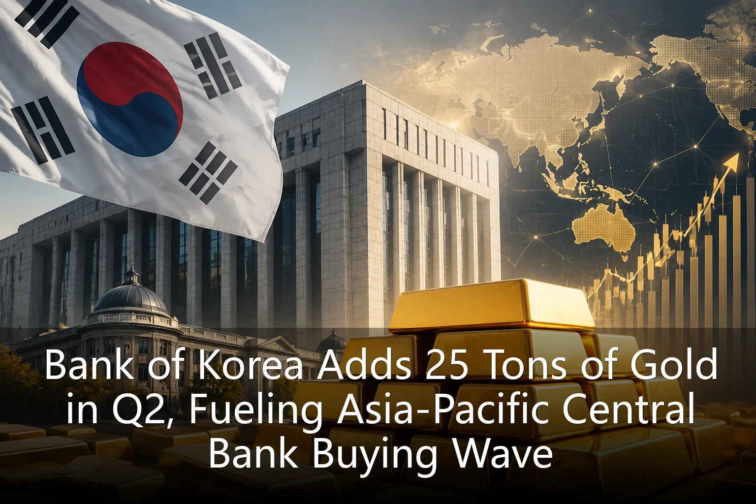 Bank of Korea Adds 25 Tons of Gold in Q2, Fueling Asia-Pacific Central Bank Buying Wave
