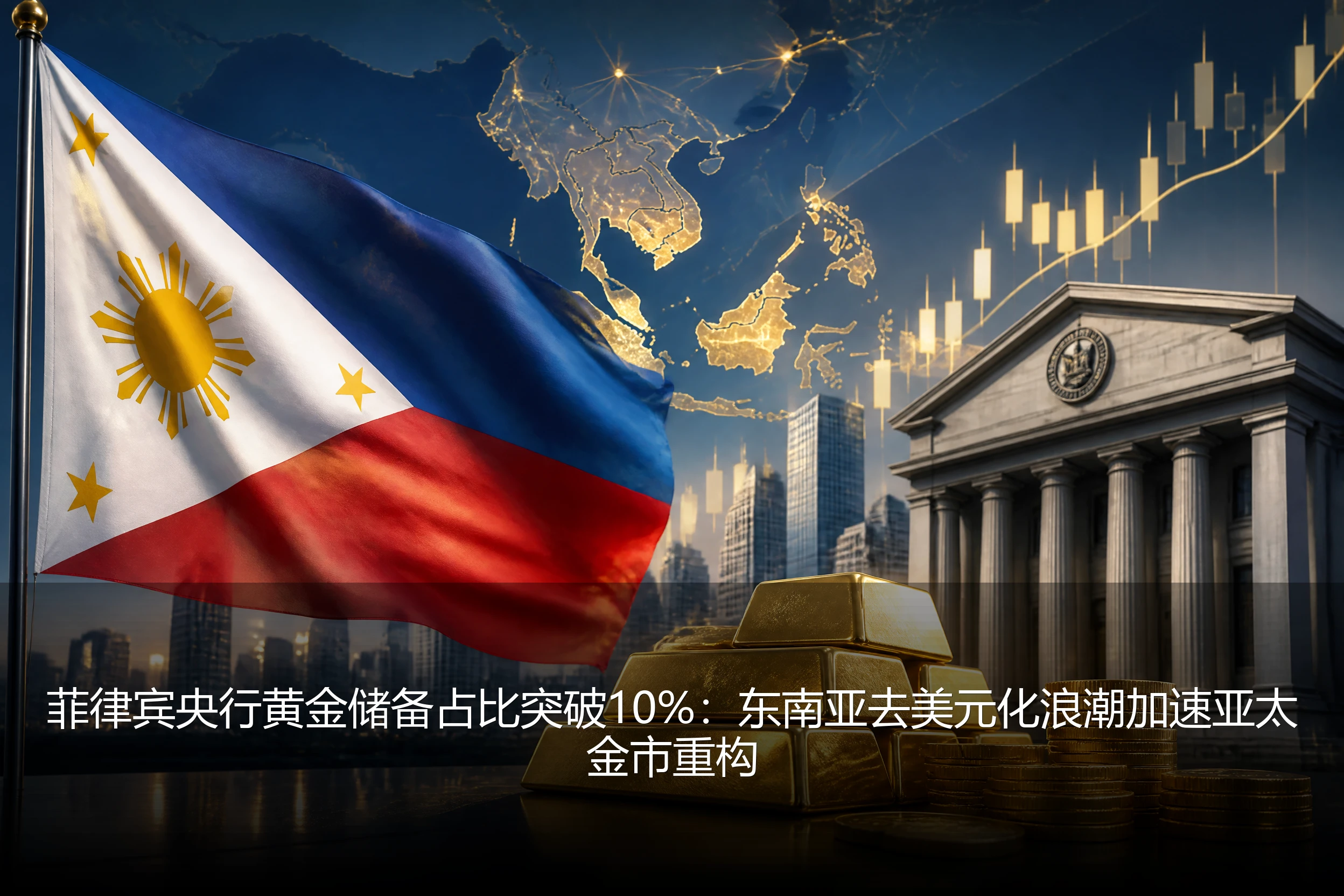 菲律宾央行黄金储备占比突破10%：东南亚去美元化浪潮加速亚太金市重构