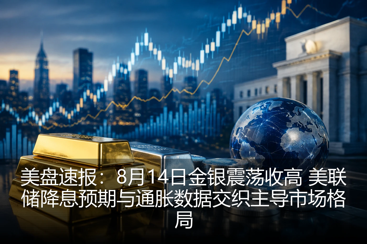 美盘速报：8月14日金银震荡收高 美联储降息预期与通胀数据交织主导市场格局