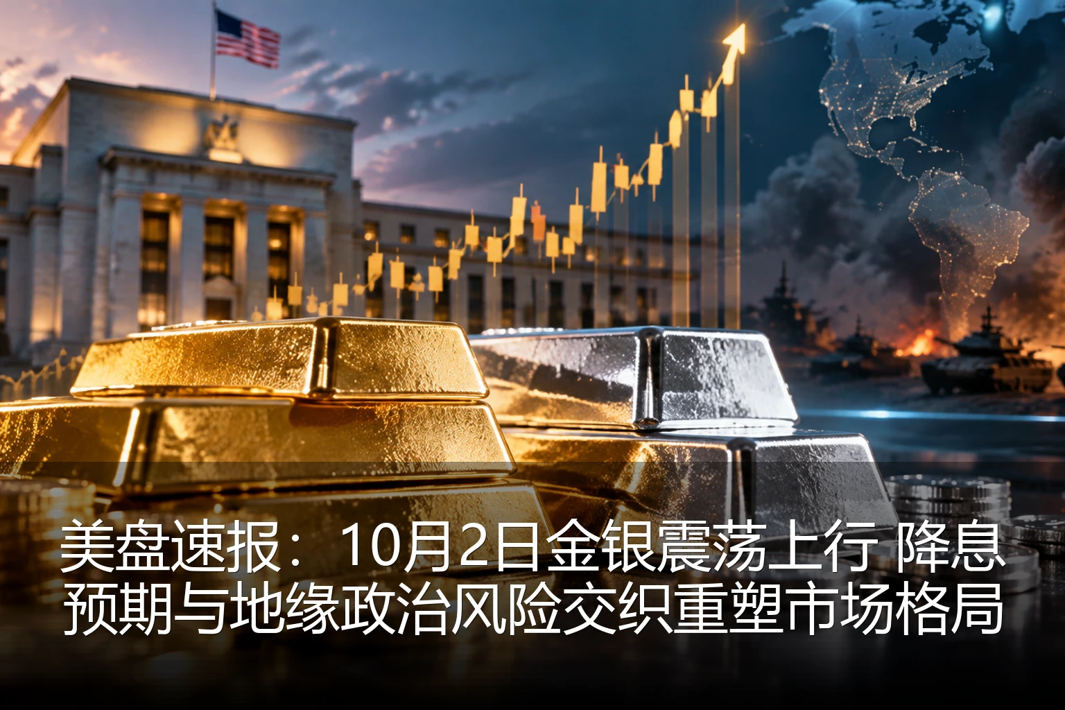 美盘速报：10月2日金银震荡上行 降息预期与地缘政治风险交织重塑市场格局